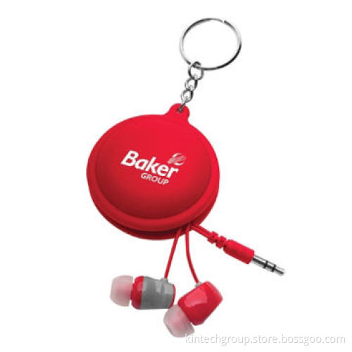 Macaroon Cord Winder with Promotional EarbudsNew
